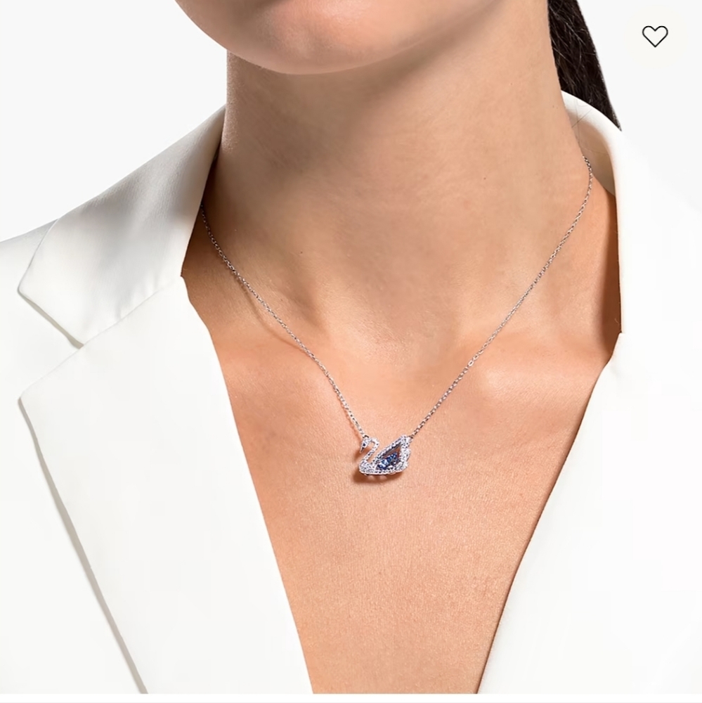 Swarovski 125th Anniversary Floating Swan Necklace